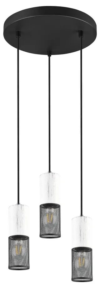 Czarno-biała lampa wisząca ø 28 cm Tosh – Trio