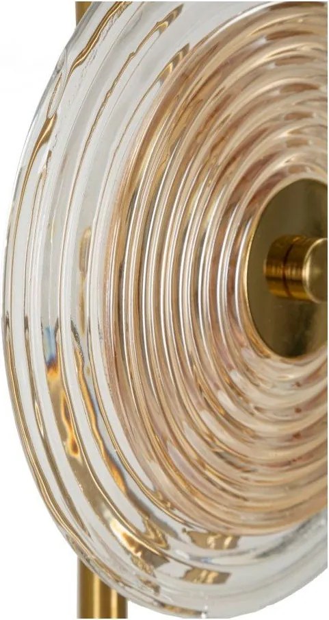 Lampa stołowa w kolorze złota ze szklanym kloszem (wysokość 63 cm) Venice – Mauro Ferretti