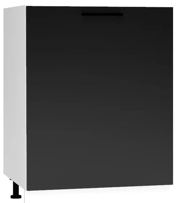 Szafka pod zlew 60 DENIS D60ZL P/L czarna mat STOLKAR