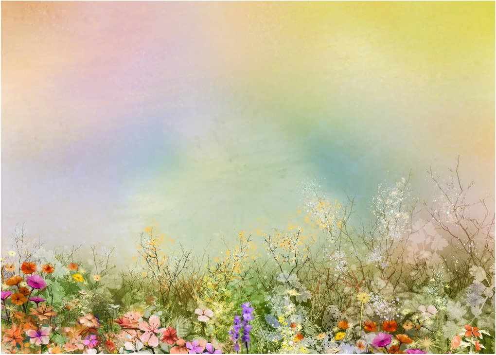 Obraz - Malowana łąka 2 (70x50 cm)