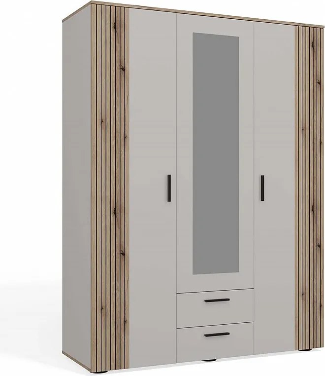 Szafa AVA 150 | Kaszmir | 150x55x200 | Szafa Lustro 2 Szuflady