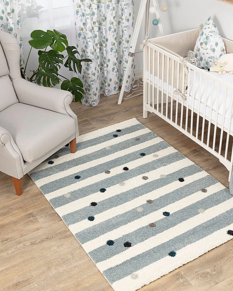 Dywan Stripes and Dots blue 160x230cm