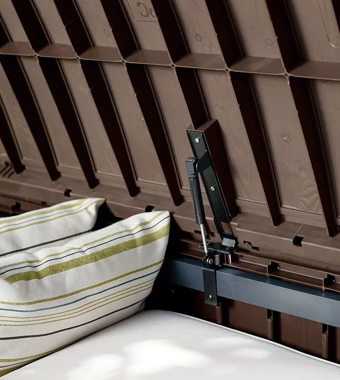 Plastikowy pojemnik ogrodowy GLENWOOD - 128 x 65 x 61 cm