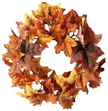 Wianek z jesiennych liści, 30 cm