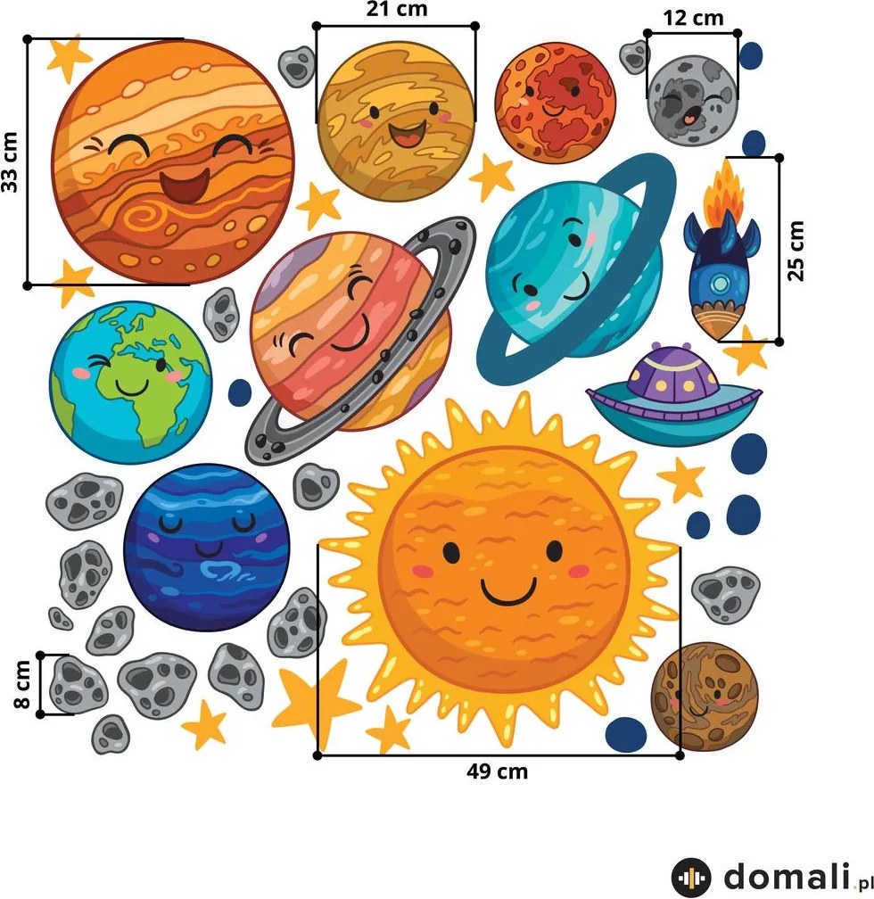 Naklejki na ścianę - Kosmos III.