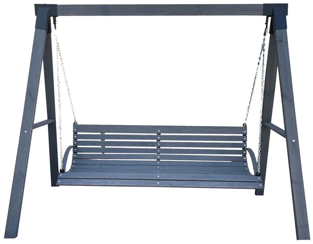 Szara huśtawka do ogrodu H6-A84