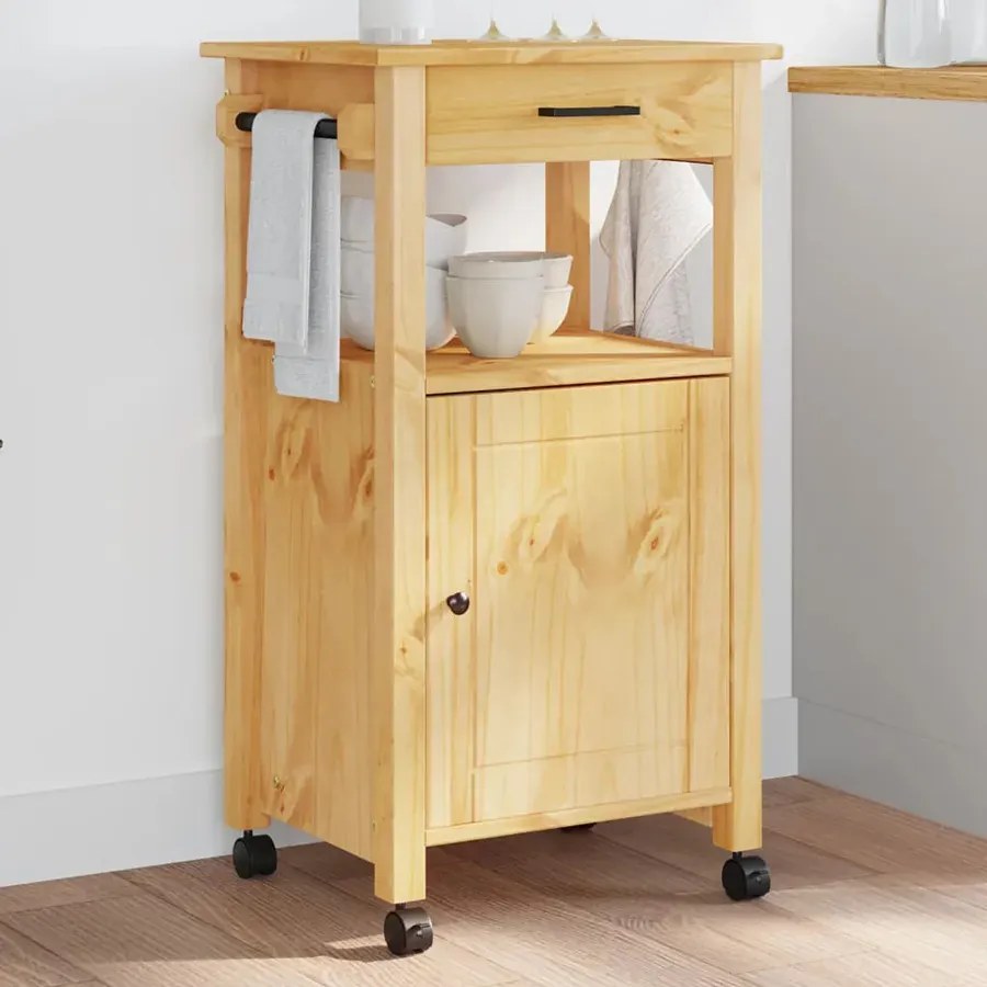 Drewniana mobilna szafka kuchenna Z1-W47