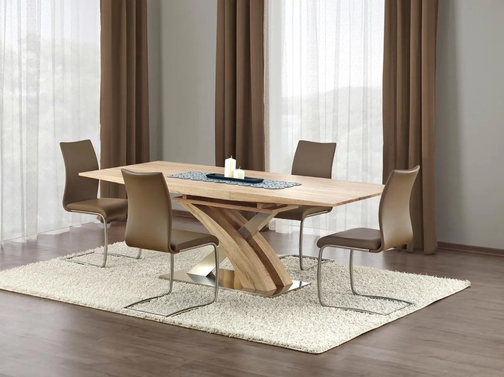 Stół rozkładany SANDOR 160(220)x90 dąb sonoma HALMAR