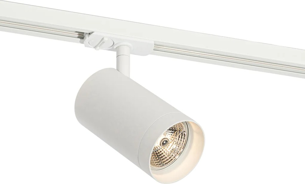 Nowoczesny system szynowy z 5 białymi reflektorami 1-fazowymi GU10 70mm - Iconic Jeana Luxe