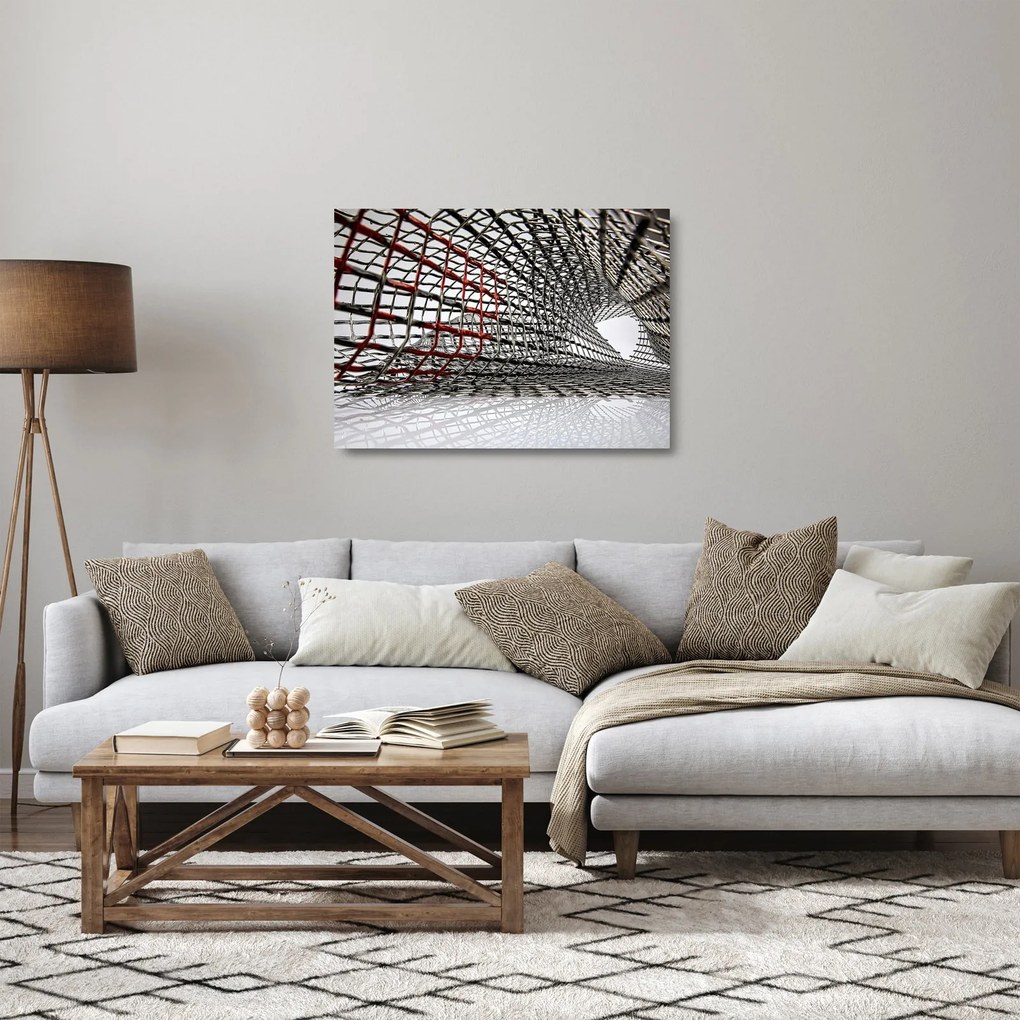 Obraz na szkle - żelazna konstrukcja (70x50 cm)