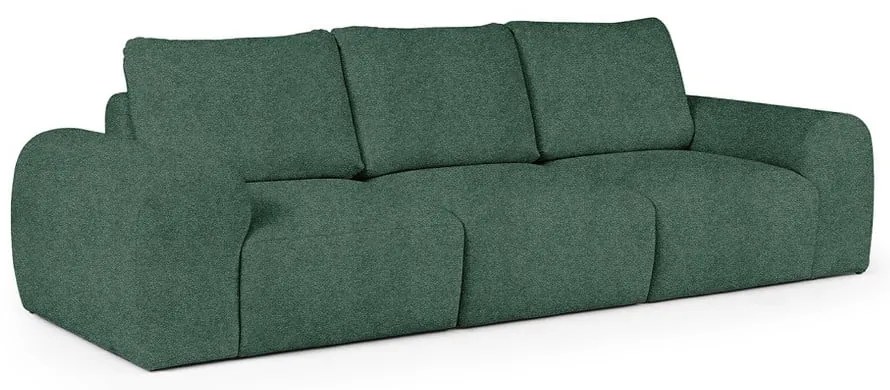 Zielona sofa z materiału bouclé 287 cm Mirel – Rodier