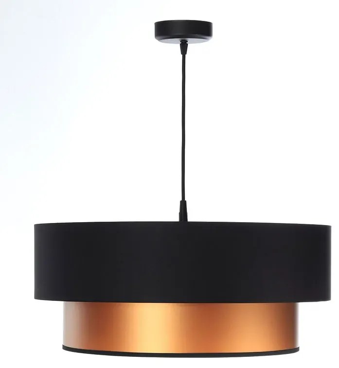 Miedziano-czarna lampa wisząca nad stół - S415 G5-C77