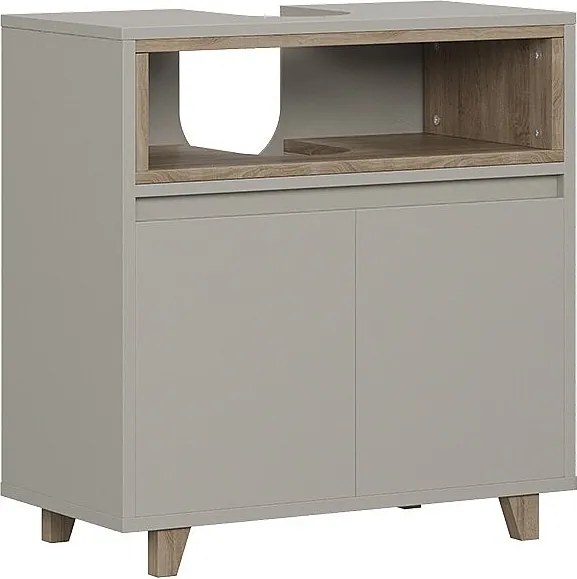 Szafka pod umywalkę szary 60x30x61 elnor