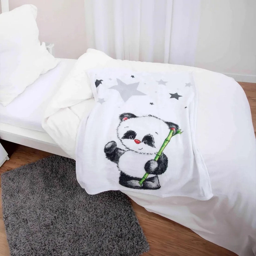 Herding Koc dla dzieci Fynn Star Panda, 75 x 100 cm