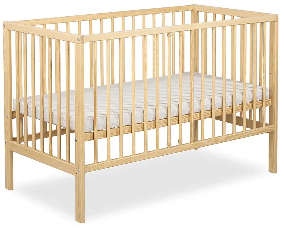 Łóżeczko dziecięce NINA 120x60 sosna LITTLE SKY