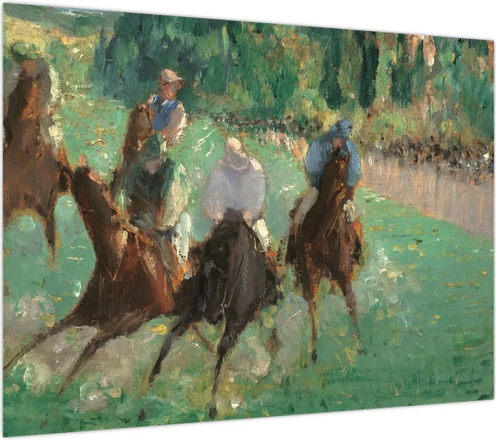 Obraz na szkle - Edouard Manet, At the Races, reprodukcje (70x50 cm)