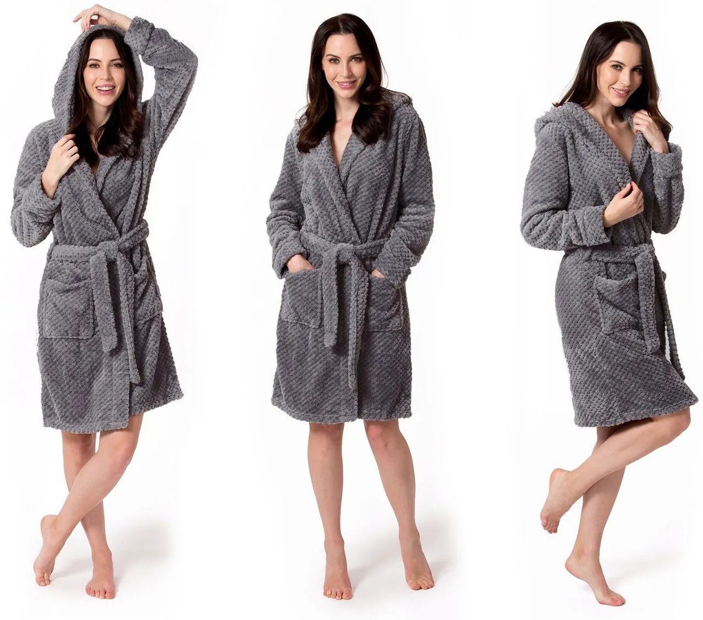 Szlafrok Damski DIAMOND Grey S/M