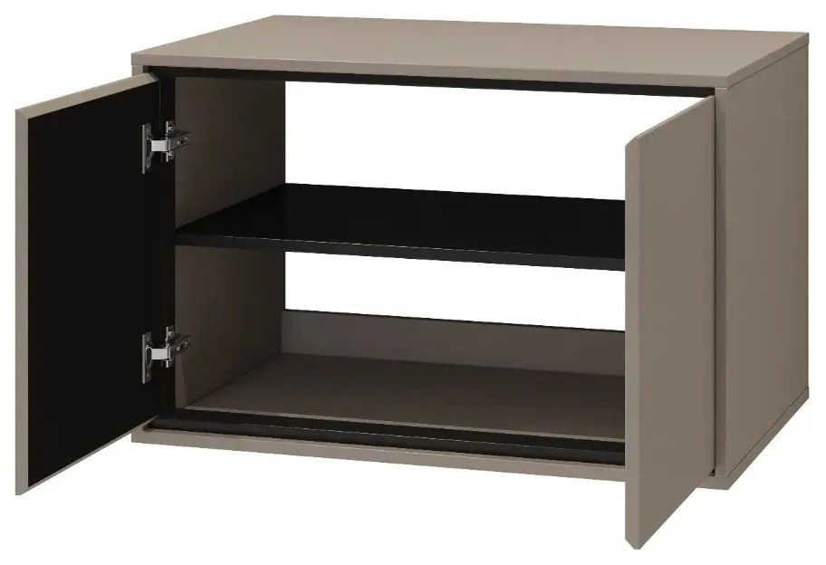 Szafka pod umywalkę nablatową GAJA 2D 78cm congo/czarna HELVETIA
