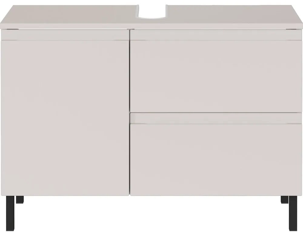Kremowa niska szafka pod umywalkę 80x56 cm Salinas – Germania