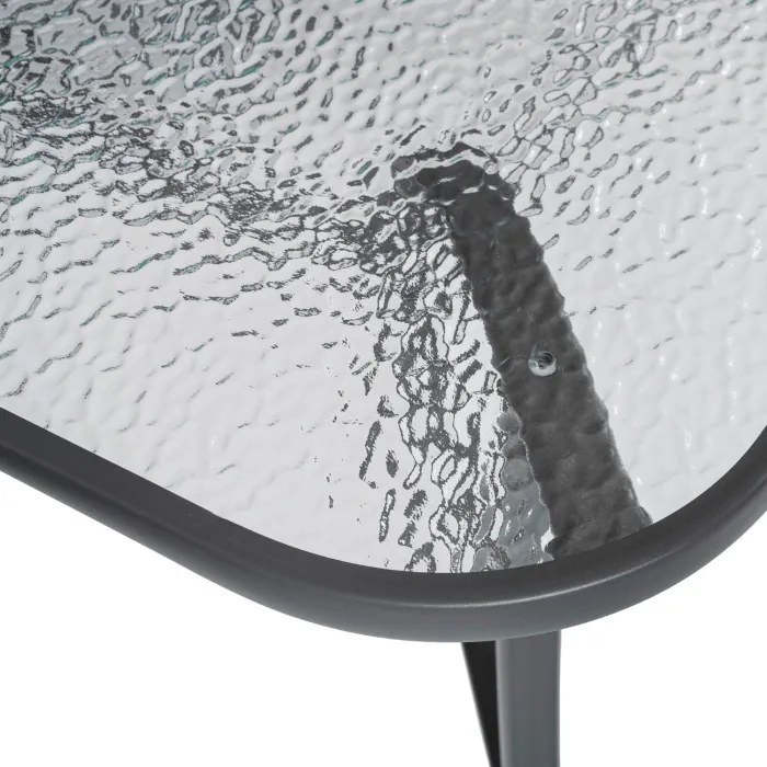 Zestaw Mebli Ogrodowych LIBERTY Szary 6 Krzeseł Stół Tarasowy Nowoczesny