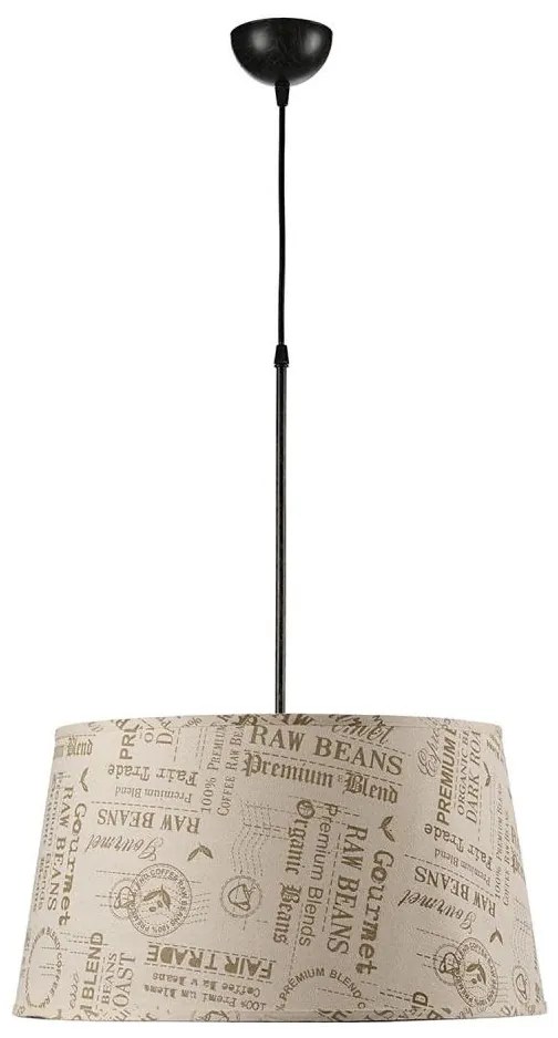 ONLI - Żyrandol na lince MAIDA 1xE27/15W/230V śr. 50 cm brązowy