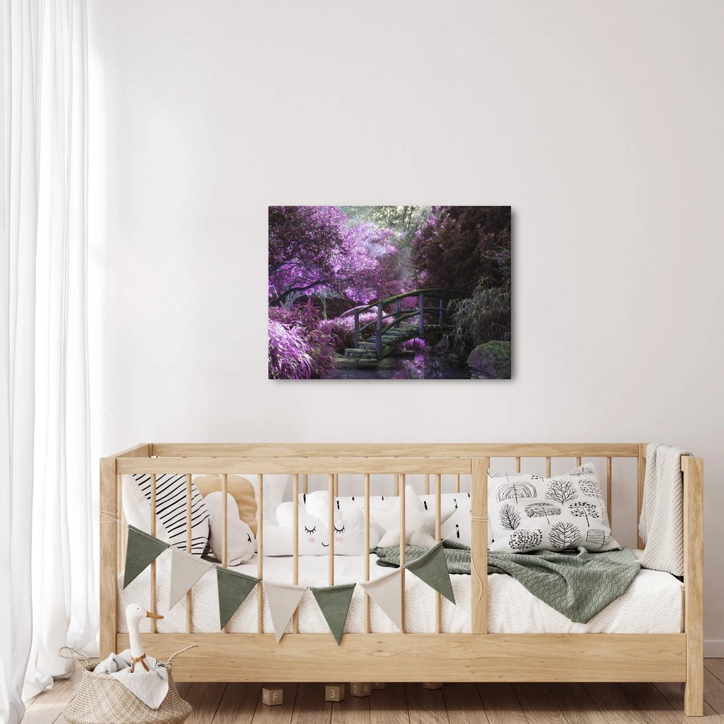 Obraz - fioletowe drzewa (70x50 cm)