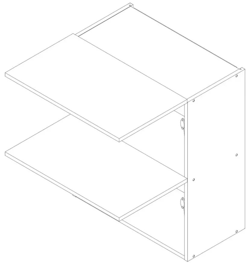 Szafka kuchenna wisząca 60 DENIS W60 GRF/2 dąb London STOLKAR