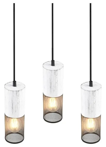 Czarno-biała lampa wisząca ø 28 cm Tosh – Trio