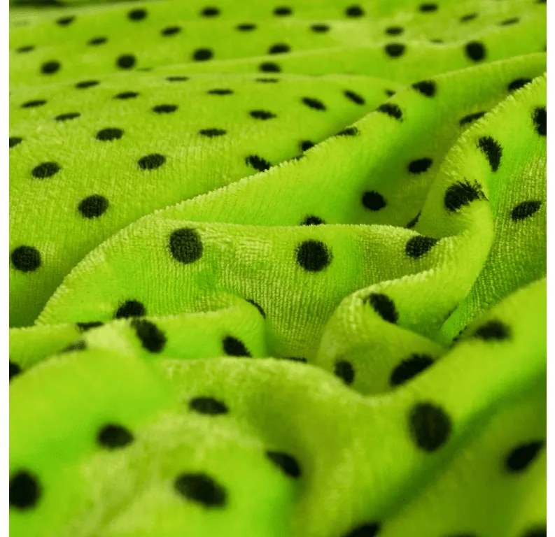 PrzytulneMieszkanie.pl PrzytulneMieszkanie.pl Pościel z mikropluszu COLAM zielona Rozmiar pościeli: 70 x 90 cm | 140 x 220 cm