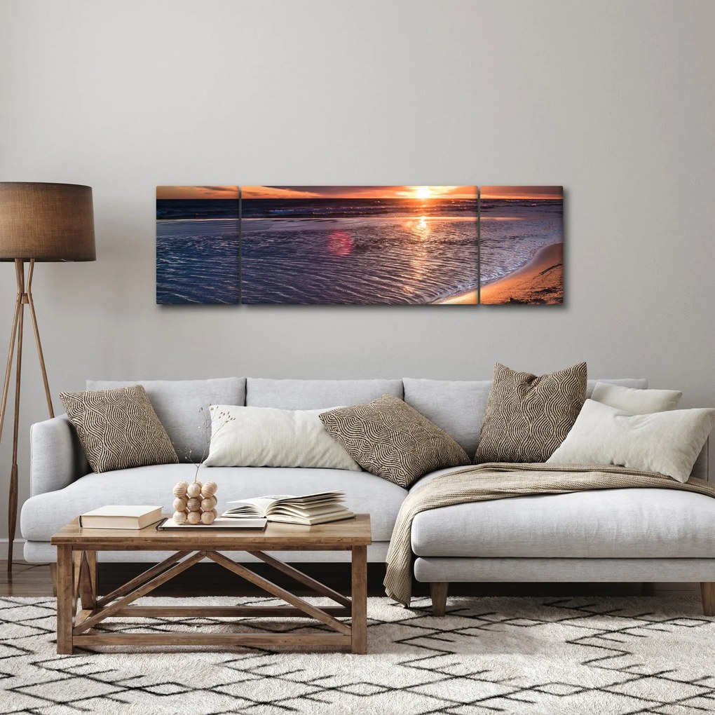 Obraz zachodu słońca (170x50 cm)