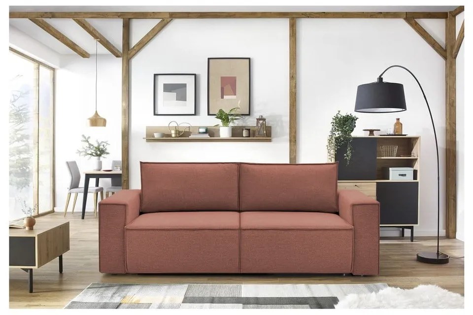 Różowa sofa 245 cm Nihad – Bobochic Paris