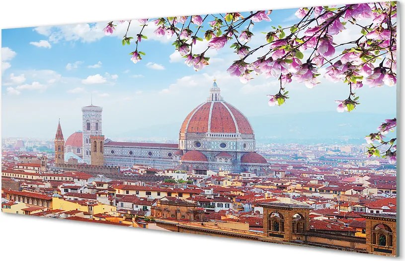 Panel szklany do Kuchni Katedra pod Nocnym Niebem