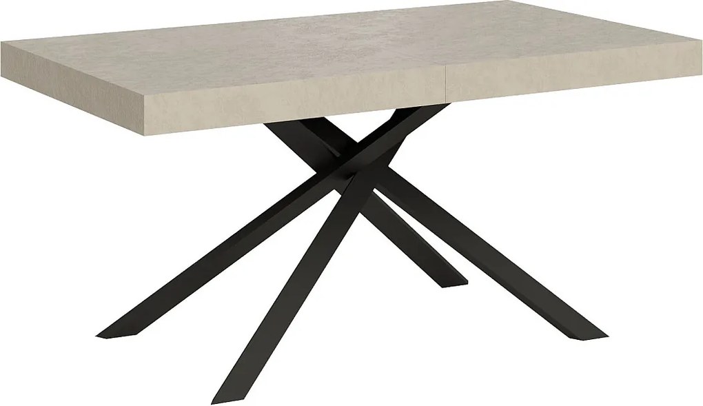 Stół rozkładany 160/264x90 cm Karida kaszmir nogi antracytowe