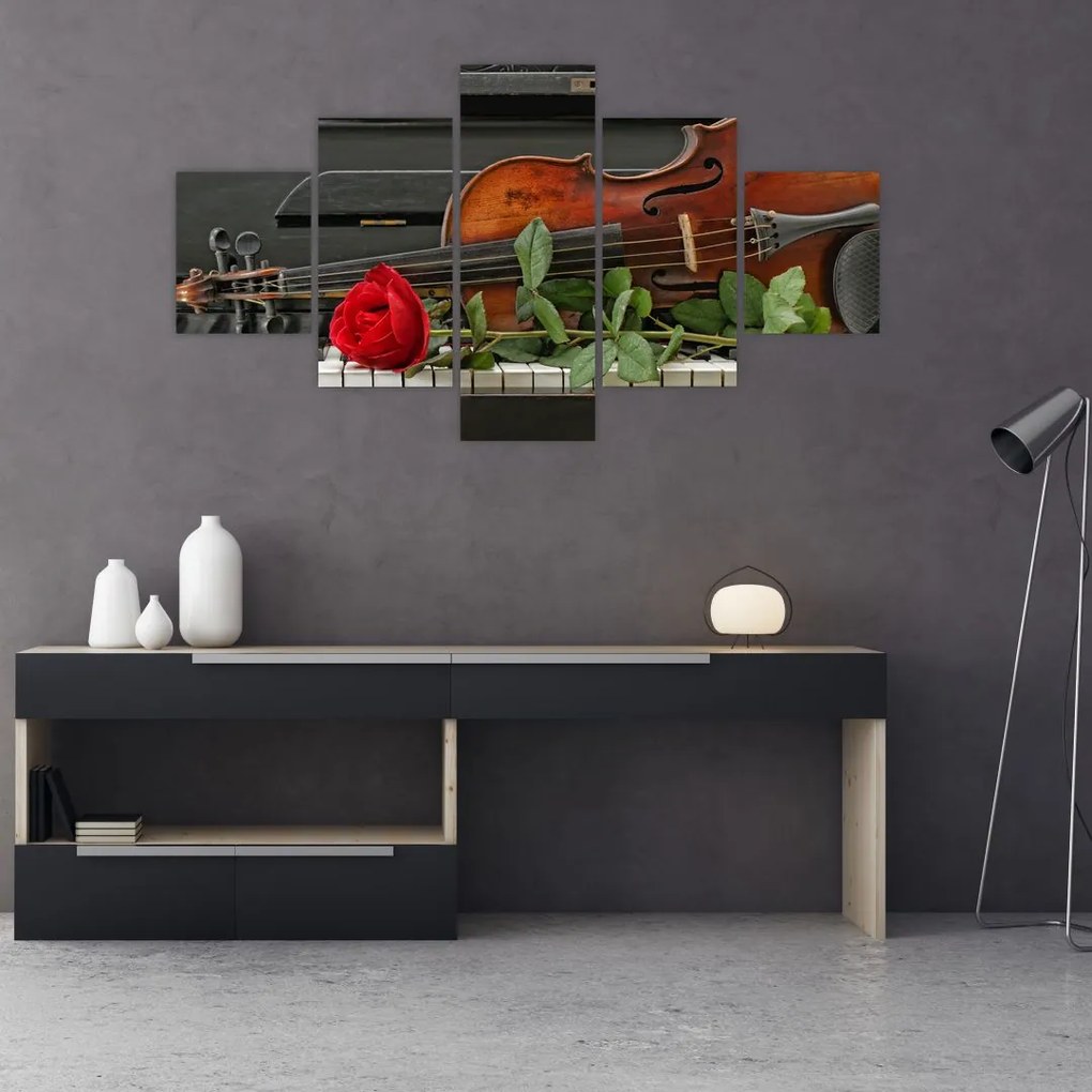 Obraz - Pamięć muzyka (125x70 cm)