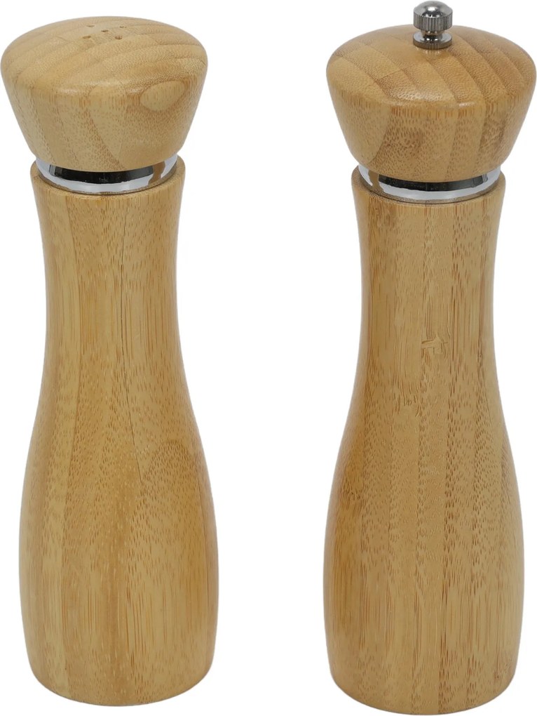 Młynek do pieprzu i solniczka, bambusowy, 2 sztuki, KESPER