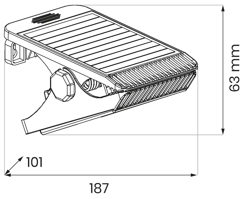 Lampa Solarna Clips 4W 4000K IP44