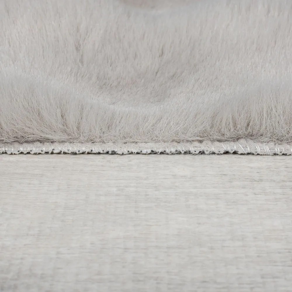 Jasnoszara syntetyczna skóra 160x230 cm Waffle Faux Fur – Flair Rugs