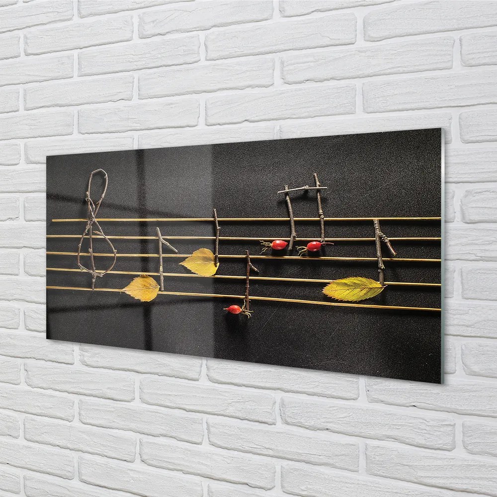 Szklany Panel Ekologiczny Zapis Nutowy