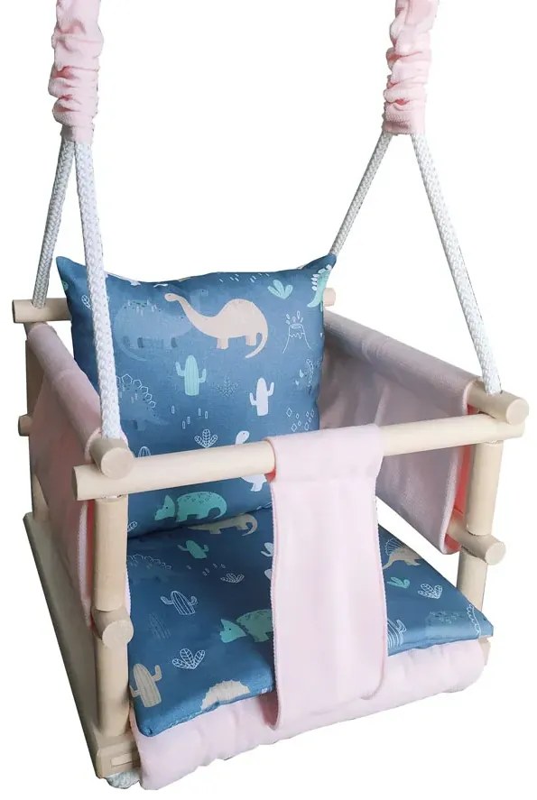 Drewniana huśtawka kubełkowa 6 wzorów E3-S05