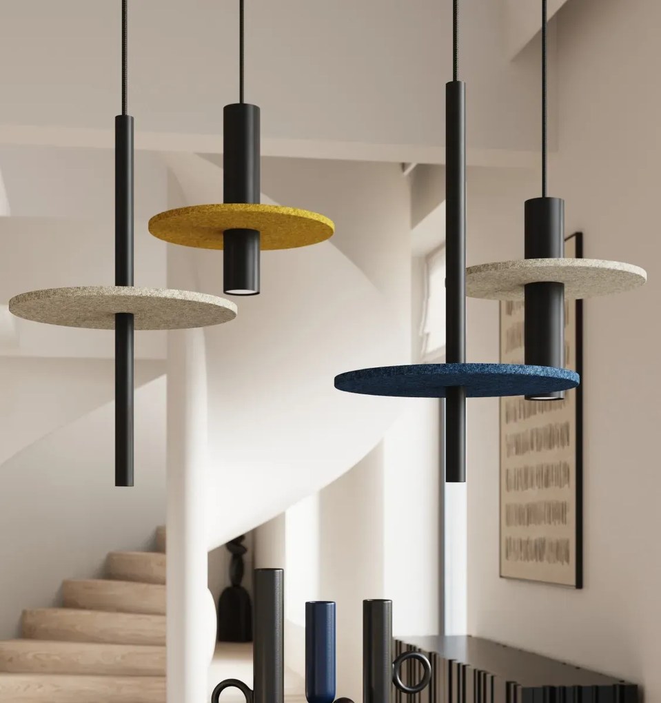 Beżowa wisząca lampa z regulowaną wysokością - M162-Zerpen B5-G90