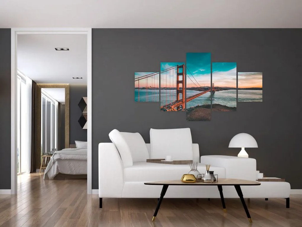 Obraz - Golden Gate, San Francisco (125x70 cm)