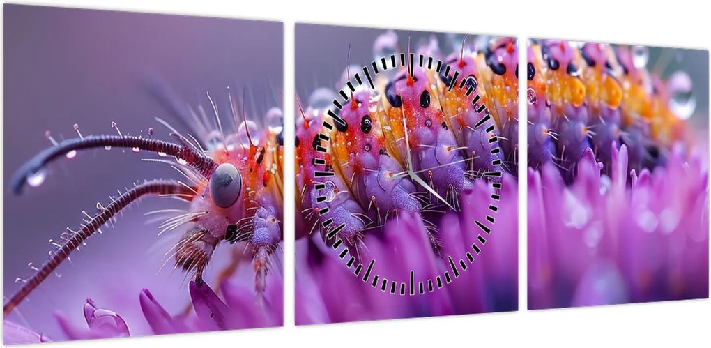 Obraz - Caterpillar (z zegarem) (90x30 cm)