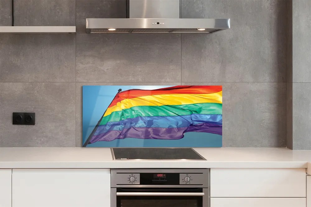 Panel szklany do Kuchni Barwna Flaga