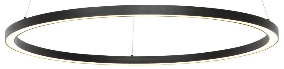 Inteligentna lampa wisząca czarna 80 cm z LED i RGBW - GirelloDesignerski Oswietlenie wewnetrzne