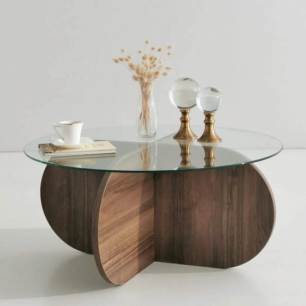 Stolik kawowy Bubble Walnut