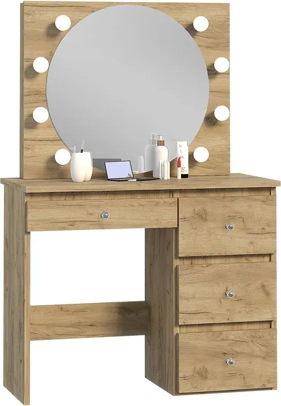 Toaletka w stylu glamour z oświetleniem led N3-G89