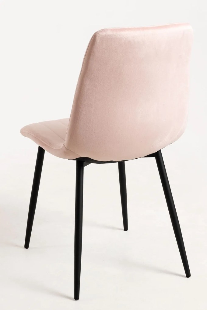 Zestaw 4 Krzese Liny Aksamitne