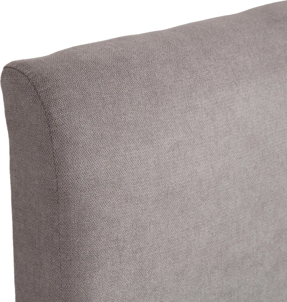 Łóżko Tapicerowane 140x200 cm MARSYLIA ze Stelażem i Pojemnikiem Dwuosobowe Szare