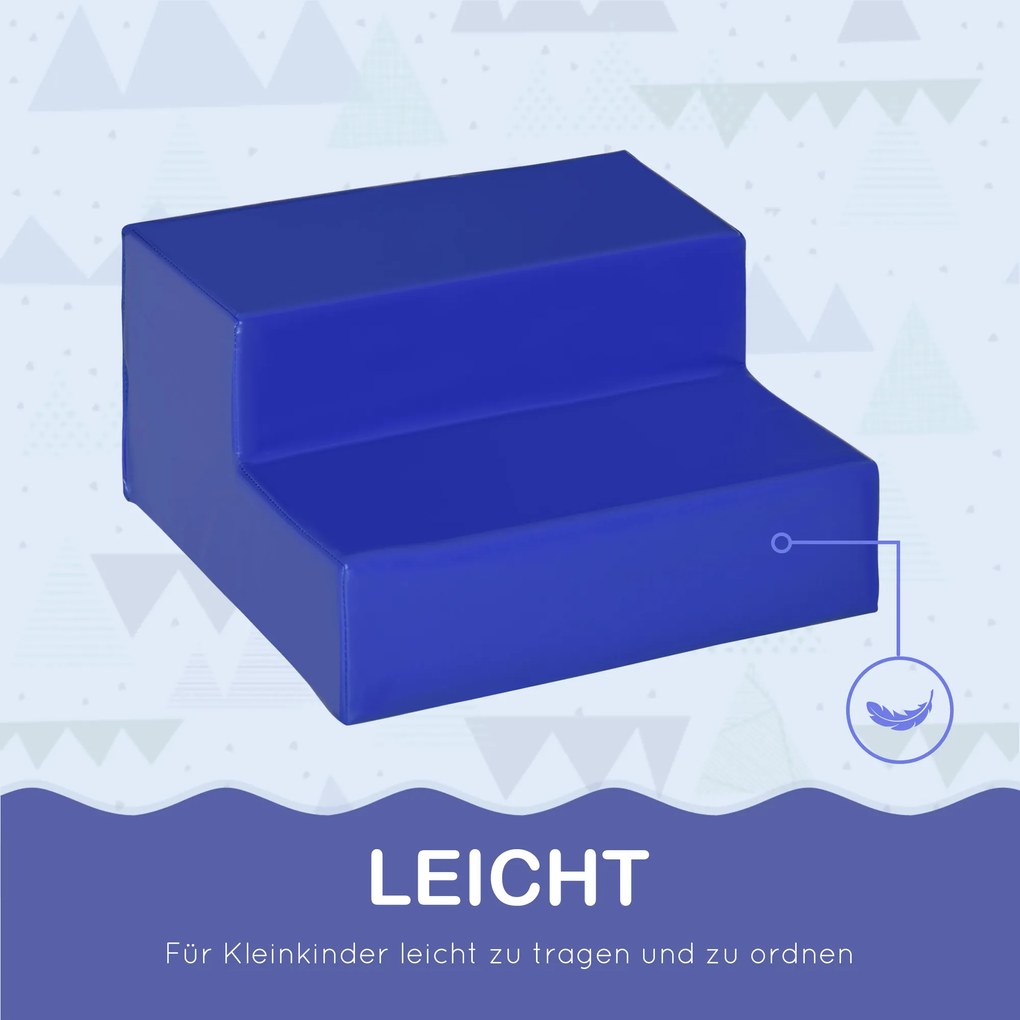 HOMCOM Miękkie klocki 4 klocki z pianki gigantyczne klocki sztuczna skóra kolorowe