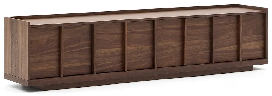 Brązowa szafka pod TV w dekorze orzecha 200x47x40 cm Onix – Kave Home
